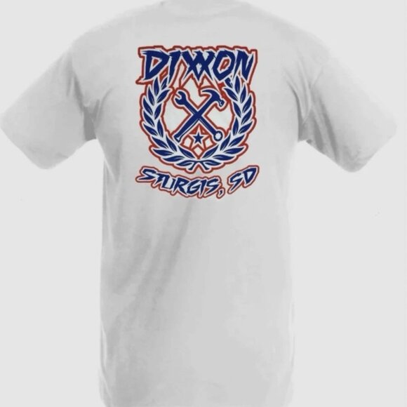 DIXXON Other - NEW DIXXON Sturgis USA Sketchy Crest White T-Shirt